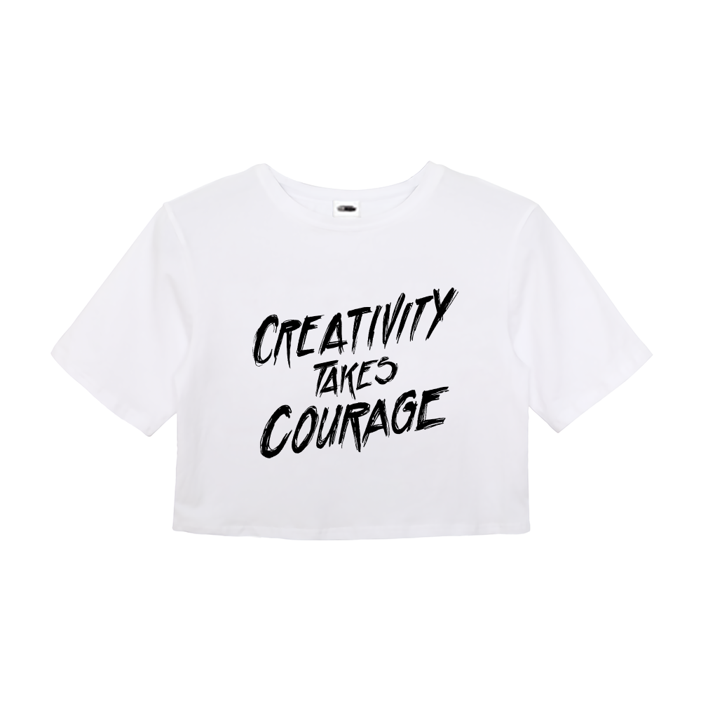 Creativity takes courage tee Crop Top