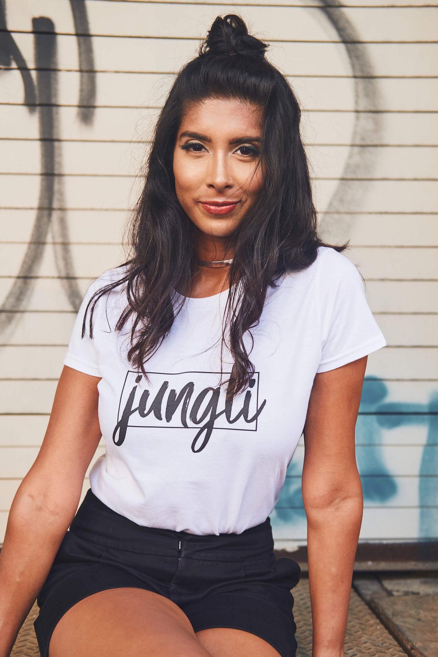 The Jungli Tee - our classic, black-and-white streetwear tee is  dedicated to those that aren't afraid to challenge the status quo and be themselves.