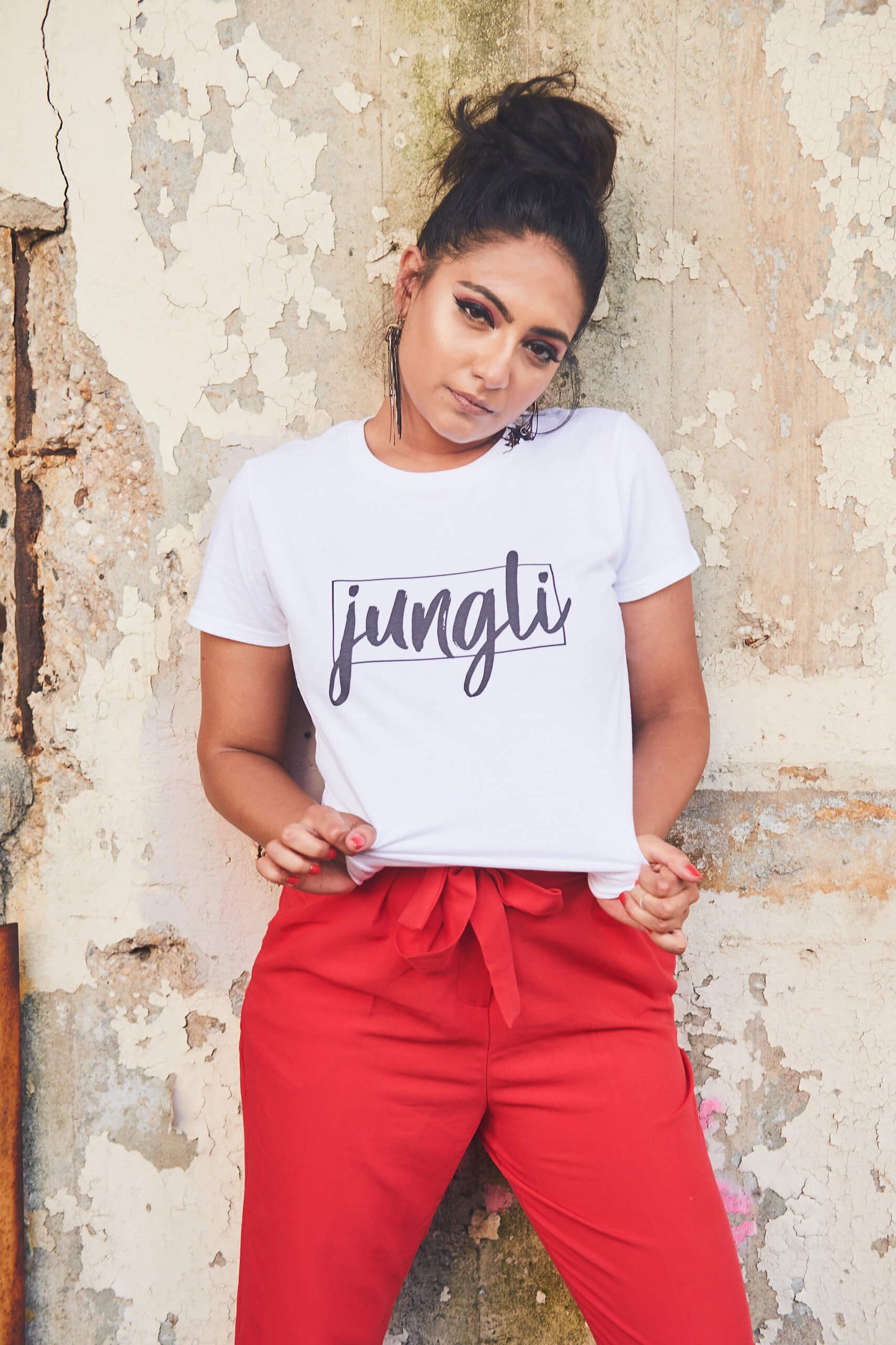 The Jungli Tee - our classic, black-and-white streetwear tee is dedicated to those that aren't afraid to challenge the status quo and be themselves.